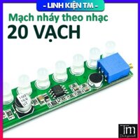 Mạch Nháy Theo Nhạc LM358 20 Vạch