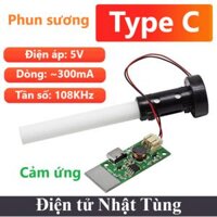Mạch phun sương đế 108KHz cảm ứng Type C, Module phun sương siêu âm