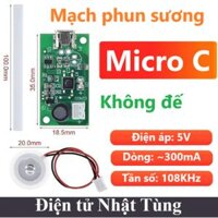 Mạch phun sương tạo ẩm 108KHz Micro C, Module phun sương siêu âm
