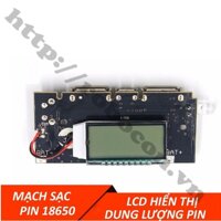 Mạch Sạc Dự Phòng 18650 1A/2A Hiển Thị LCD