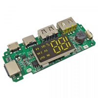 Mạch sạc dự phòng 2 cổng USB, Iphone, Micro USB và Type-C 5V 2.4A