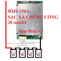 mạch sạc lithium - bảo vệ 4S pin 32650 3.2V-150A
