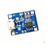 Mạch sạc pin 18650 TP4056 MicroUSB 16x21mm (Sạc đầy tự ngắt)