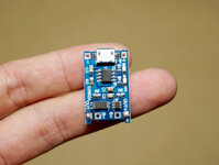 Mạch sạc pin cell 18650 micro USB, mạch sạc TP4056