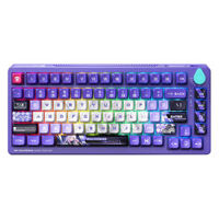 Machenike K600T-B82 White Purple Tri-Mode RGB (Shirasaiko) – Wireless Gaming Mechanical Keyboard
