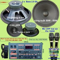 Mạch loa kéo 2.5 tấc đôi DSP lập trình chống hú HY8110B 60W + 60W DSP lập trình chống hú có nguồn xung 220V