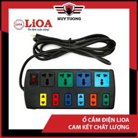 [macmun] Ổ cắm điện LIOA 🚚 FREESHIP 🚚 Ổ cắm điện LIOA 4 lỗ, 6 lỗ, 10 lỗ có công tắc, dây dài 3m/5m 1000W - Huy Tưởng