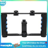 Macospice For Phone  Video Cage Handheld  Holder Frame Dual Handle Grip