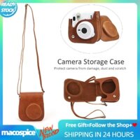 Macospice Túi da pu bảo vệ máy ảnh Fujifilm Instax Mini 11/ 9/ 8