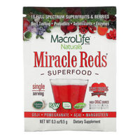 Macrolife Naturals Miracle Reds Superfood Goji Pomegranate Acai Mangosteen 0.3 oz (9.5 g)