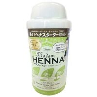 MADAM HENNA – Bộ thuốc nhuộm tóc bạc Madam henna màu đen dạng lắc