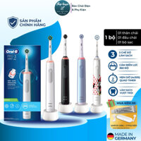 [Made In Germany] Bàn Chải Điện Oral-B Braun Pro 3 3000 - Cảm Biến Lực 360°, 3 Chế Độ, Pin Li-iOn 14 Ngày, Hẹn Giờ 4x30s