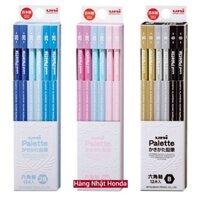 [Made In Japan] Set 12c Bút Chì Uni Palette Lục giác K55602B K55612B - Mitsubishi Pencil