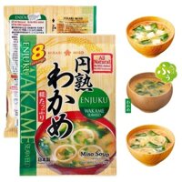[MADE IN JAPAN] Túi 8 Gói Súp Miso Rong Biển Ăn Liền Wakame Hikari 156G Dinh Dưỡng Giảm Muối 25%