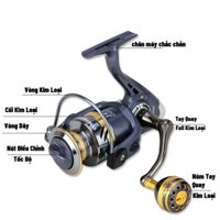 [Made In Taiwan] Máy Câu Cá Cao Cấp YUMOSHI KS Kim Loại Cao Cấp - Cối kim loại, núm tay quay độc lạ, máy