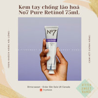 [made in UK] Kem dưỡng tay chống lão hoá Retinol No7 Pure Retinol Hand Cream 75ml