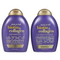 MADE IN USA - Dầu gội Dầu xả OGX Biotin Collagen Mỹ giảm rụng tóc 385ml