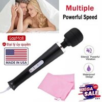Made In USA MadeInUSA Online LazMall Chay Rung Massage Cơ Thể Magic Wand Chính Hãng Hoạt Động Rung Mạnh Mẽ Bền Bỉ, Không Gây Tiếng Ồn Chất Liệu Silicon Mềm Mại An Toàn Cho Da