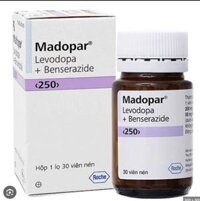 Madopar 250mg (Levodopa và Benserazide) Roche – Điều trị bệnh Parkinson vô căn (Lọ 30 viên) DATE 2029