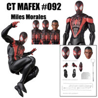 Mafex 092 Người Nhện Miles Morales Symbiote Người Nhện Andrew Garfield Articulado Mô Hình Nhân Vật Hành Động