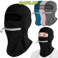 Mafilop Ấm Balaclava, Vỏ toàn mặt chống gió thoáng khí, Dây kéo có dải phản quang ấm cổ nam