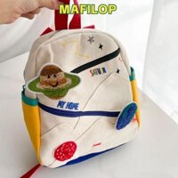 Mafilop Hoạt Hình Túi Trẻ Em, Miếng Dán Vải Nối Vũ Trụ Ba Lô Trẻ Em, Vải Thêu Bé Trai Bé Gái Túi Sang Trọng
