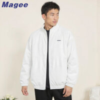 Magee Nhật Bản Áo khoác cổ đứng dáng rộng dành cho nam và nữ Áo khoác thời trang mùa thu