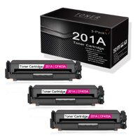 Magenta 201A | CF403A (3-Pack) Compatible and Replaceable for HP Color Laserjet Pro M252dw M252n MFP M277n M277dw M277c6 M274n Printers Toner Cartr...