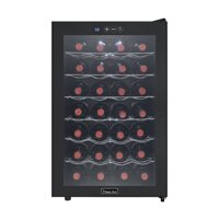 Magic Chef Black 28-Bottle Single-Zone Wine Cooler, 18.1 x 29.1 x 20.5 inches