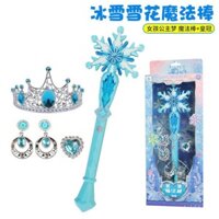 Magic Stick dành cho trẻ em vương miện Bộ băng đô Frozen Little Fairy Music Aisha Công chúa Aisha Đồ chơi cho bé gái
