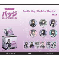 Magical Girl Madoka Magica Homura Akemi & Madoka Kaname 58mm Huy hiệu & Bộ thẻ trong suốt - Hộp đựng túi mù 6 gói, Ghim và thẻ sưu tập Anime