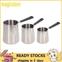 Magicstore Coffee Latte Frothing Cup  High Temperature Resistant Coffee  Frothing Pitcher Long Handle Rustproof  for Home