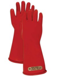 Magid Glove & Safety M-00-14-R-7 Magid Class 00 Electrical Gloves, Capacity, Volume, Rubber, 7, Red
