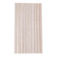 MagiDeal 10 Miếng Gỗ Balsa Chưa Hoàn Thành Vòng Gỗ Dán Dowel Cần Thủ Công DIY