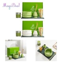 Magideal 6 Chiếc Bát Truyền Thống Nhật Bản Máy Đánh Bánh Matcha Bộ Thìa Trà Thìa Đánh Và Đánh Bát Để Làm Món Quà Tốt Nhất