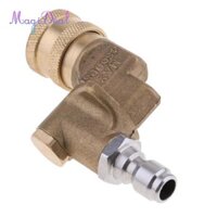 Magideal Brass 1 / 4 '' Khớp nối xoay kết nối nhanh cho vòi phun máy rửa áp lực 120