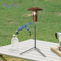 Magideal Cắm Trại Đèn Lồng Đứng Đèn Chim Ăn Móc Treo Người Trồng Ngoài Trời