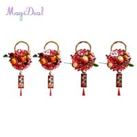 Magideal Cửa Treo Vòng Hoa Tay Nắm Cửa Mặt Dây Chuyền Và Tua Rua Tay Nắm Cửa Năm Mới