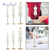 Magideal Doll Dress Form Mannequins Body Doll Mannequin Torso Stand để May Thu Nhỏ May Mannequin cho Nhà Búp Bê BJD Phần Búp Bê