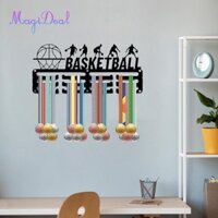Magideal Huy Chương Móc Treo Hiển Thị Móc Treo Khung Giá Trưng Bày Kệ Bóng Rổ Huy Chương Móc Treo Cho Thể Thao Huy Chương Thể Thao Tập Thể Dục Mảng Bám Trường Học