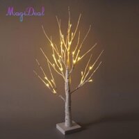 Magideal LED Cây Bạch Dương Đèn Xmas Trang Trí Đầu Giường Cây Đèn Cho Tiệc Cưới Trong Nhà