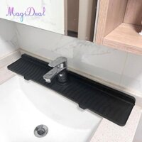 Magideal Nhà Bếp Mặt Bàn Bảo Vệ Thoát Nước Miếng Lót Silicon Mềm Bồn Rửa Thảm Tay Cầm Vòi Khay Thảm
