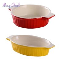 Magideal Nướng Đĩa Sứ Nướng Món Ăn Món Khai Vị Đĩa Phục Vụ Món Ăn Nồi Nồi Đĩa Cho Lò Nướng Lò Vi Sóng Barbecues