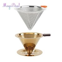 Magideal Pour Over Coffee Dripper Bộ lọc cà phê bằng thép không gỉ