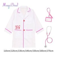 Magideal Trẻ Em Giả Vờ Bác Sĩ Trang Phục Giáo Dục Trí Tưởng Tượng Đồ Chơi Tương Tác Có Thẻ Giả Vờ Bác Sĩ Đồ Chơi Cho Mẫu Giáo Ngày Lễ Quà Tặng