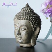 Magideal Tượng Phật Đầu Tượng Trang Trí Phòng Để Bàn Trang Trí Thiền Trong Nhà / Ngoài Trời