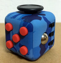 Magix™ Fidget Cube – Dark Camo Blue & Red