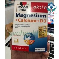 Magnesium+Calcium+D3-NK Chính Hãng Doppel Herz- Bổ Sung Canxi, Magie và D3