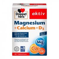 Magnesium  Calcium   Vitamin D3 Doppelherz 4 vỉ x 10 viên