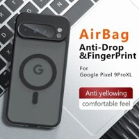 Magsafe Case cho Google Pixel 9 Pro XL Business Matted Vỏ điện thoại từ tính Túi khí Vỏ bảo vệ chống rơi cho Pixel9
